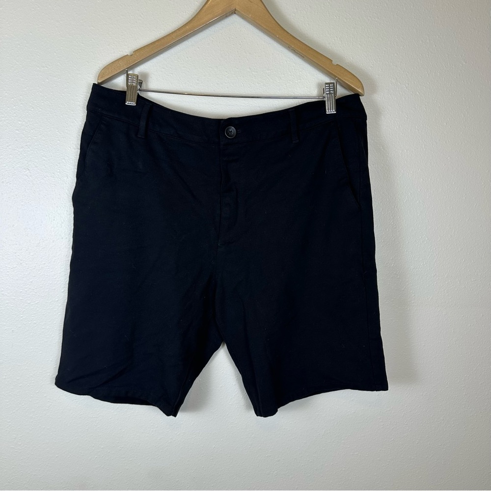 TRUE CLASSIC Men's 38 Black 9" Inseam‎ Classic Stretch Chino Shorts